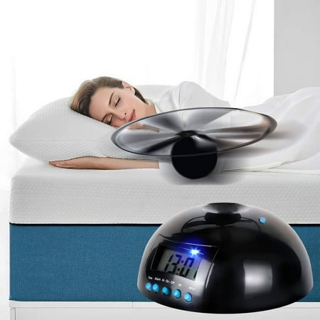 RKZDSR Unique Flying Alarm Clock for Kids: A Multi-Purpose Vibrating Runaway Alarm Clock, Ideal Gift for Heavy Sleepers and Innovative Bedroom Décor