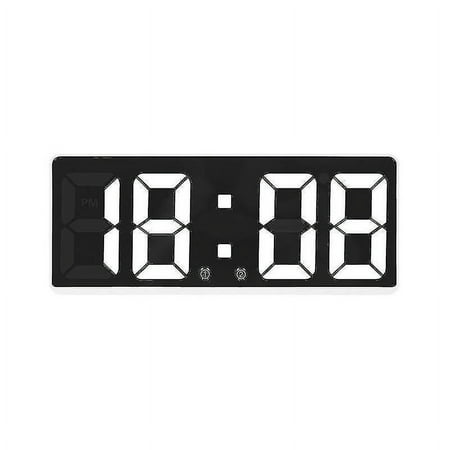 Smart Large Digital Wall Clock App Control Time/date/sound Activation And Volume Alarm Clock With Snooze Function Cy