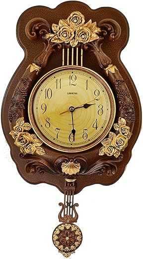 Vintage Wall Clock with Pendulum