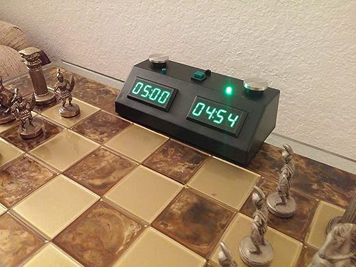 ZmartFun ZMF-II Chess Clock - Black with Green LED